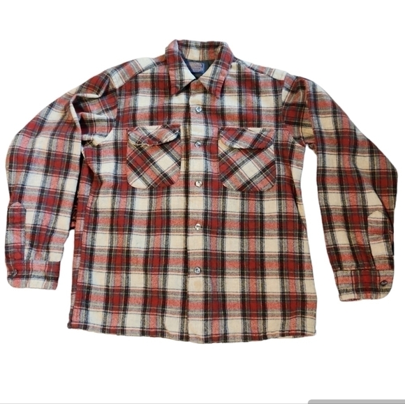 PENDLETON VTG 60s Wool Shirt - Picture 1 of 10
